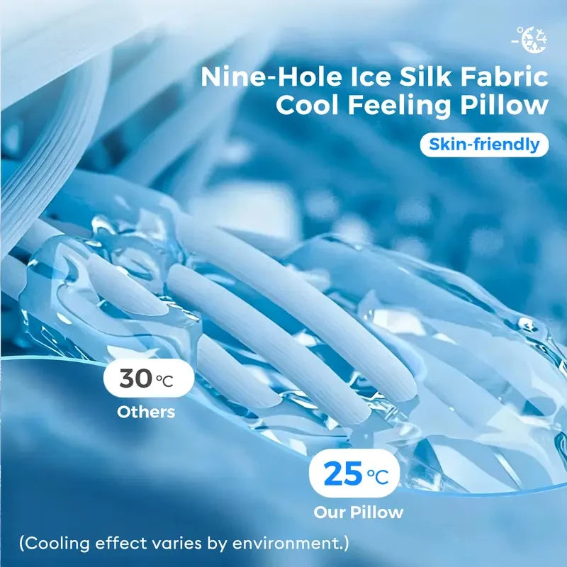 Cooling Memory Foam Neck Pillow – Ergonomic Cervical Support for Neck Pain Relief