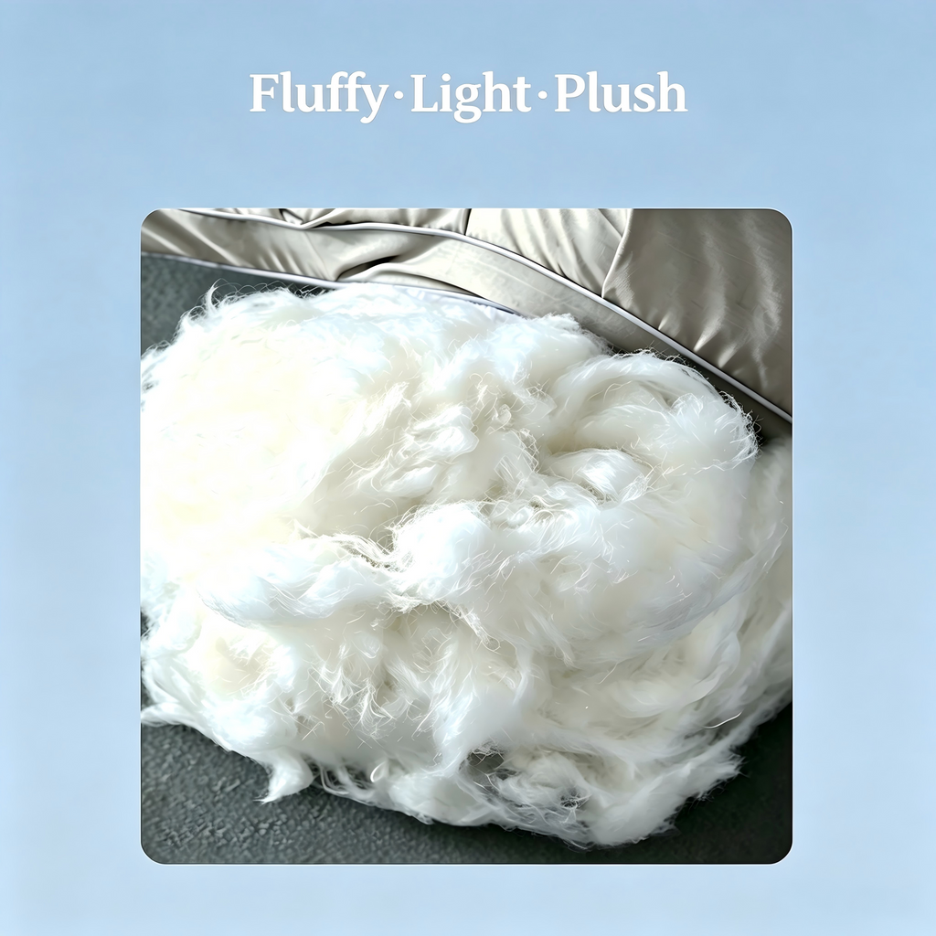 Cloud Soft Bed Pillow – Ultra-Fluffy Microfiber Fill for Side, Back & Stomach Sleepers