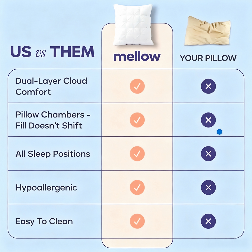 Cloud Soft Bed Pillow – Ultra-Fluffy Microfiber Fill for Side, Back & Stomach Sleepers