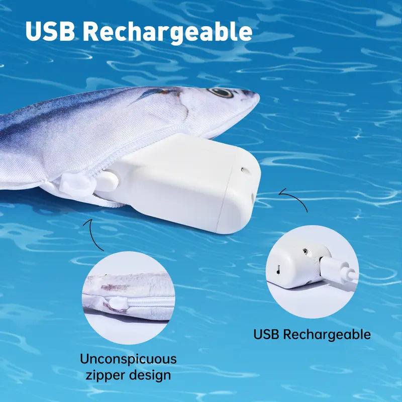3-Pack Floppy Fish Cat Toys for Playtime