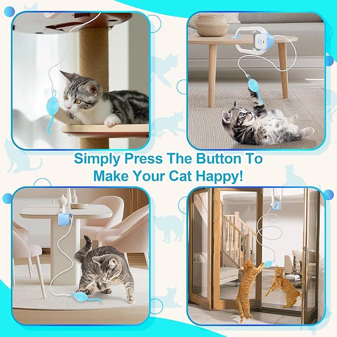 Rechargeable Remote-Controlled Electric Mouse Cat Toy