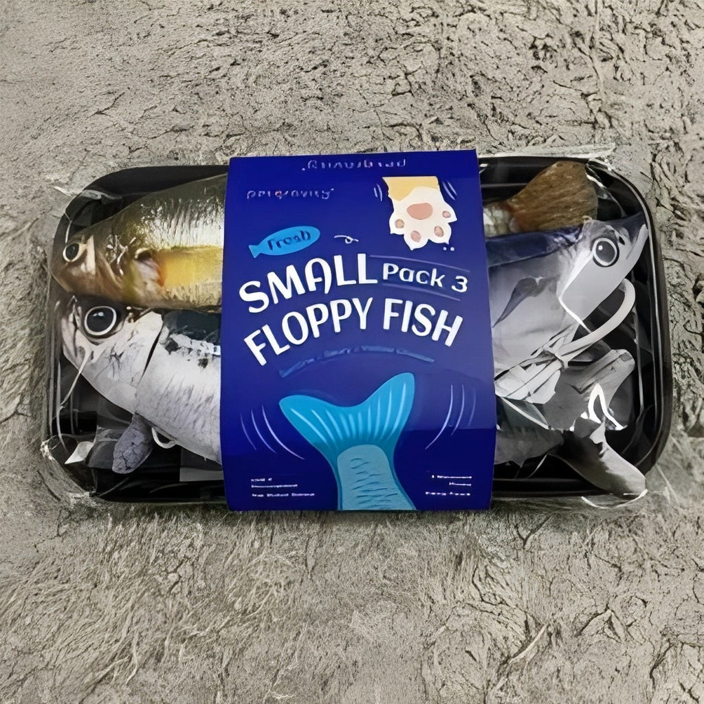 3-Pack Floppy Fish Cat Toys for Playtime
