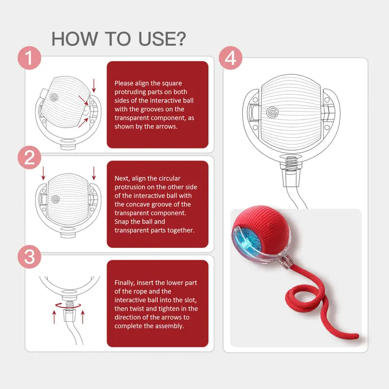 Interactive Teaser Toy for Cats & Dogs