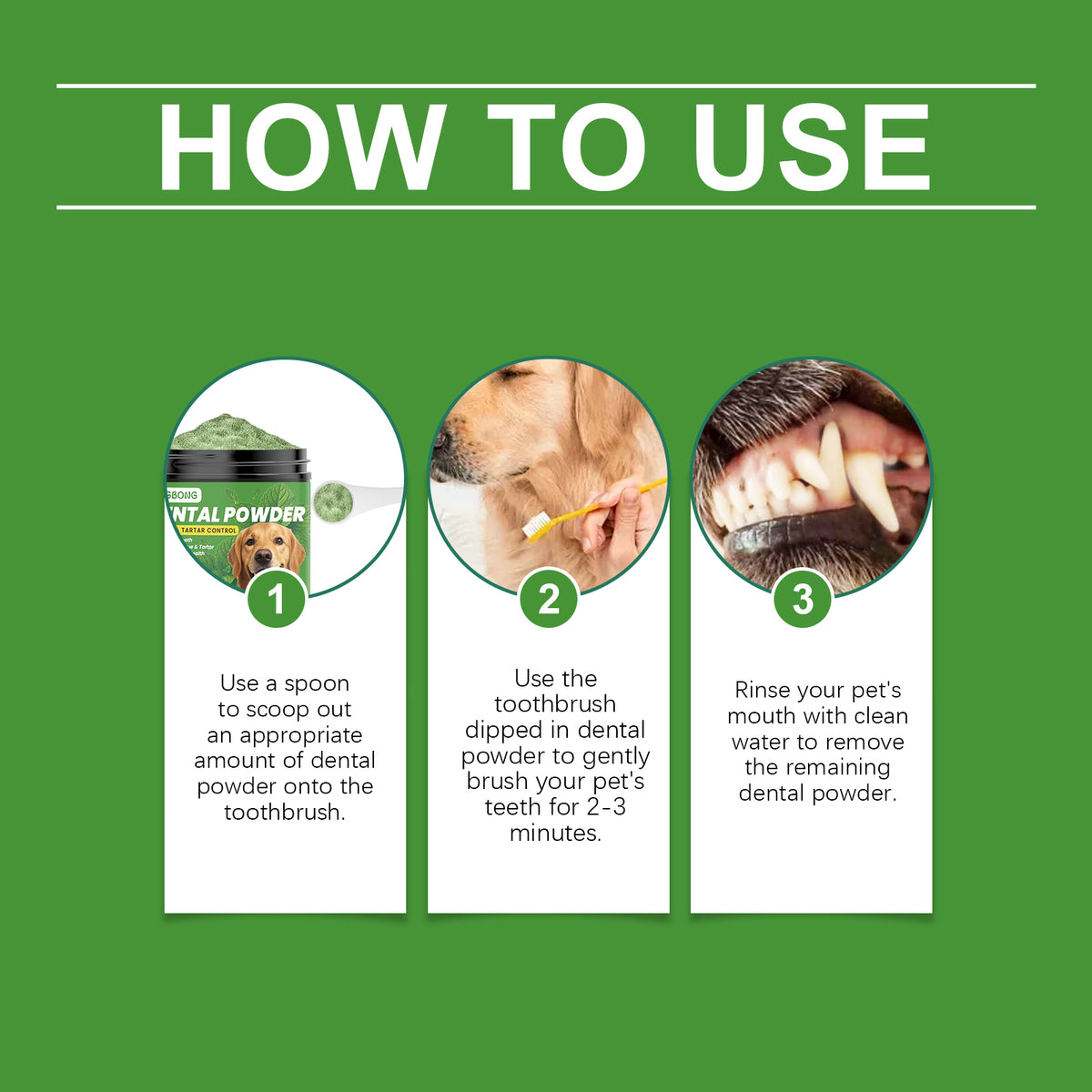 Dog Dental Cleaning Powder