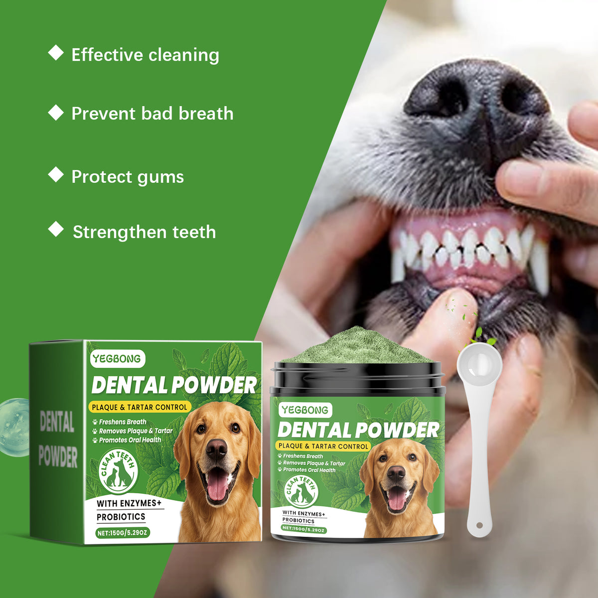Dog Dental Cleaning Powder